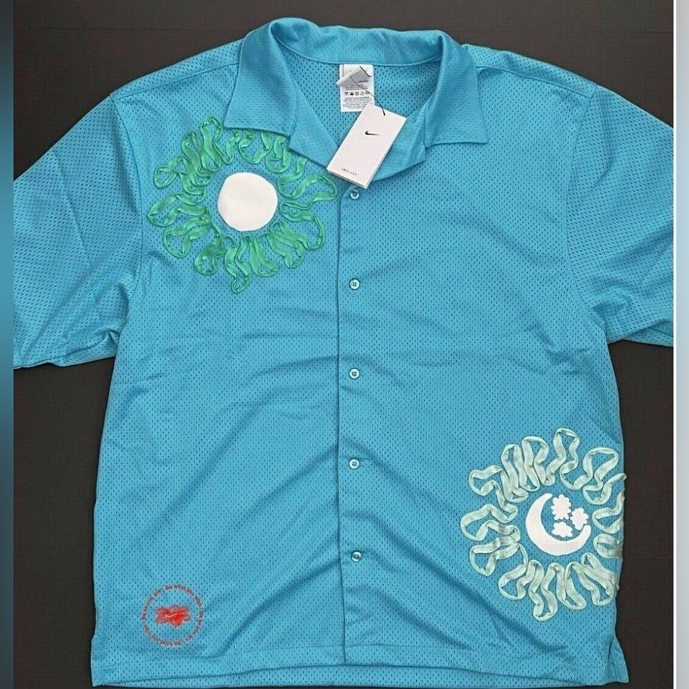 Nike Uphoria Button-Up Mesh Short Sleeve